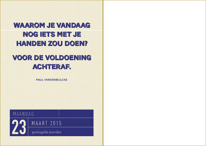 23 maart 2015
